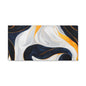 Abstract Navy & Gold Swirl Matte Canvas Wall Art