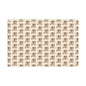 Gift Wrap Paper — Cute Retro Teddy Bear Pattern (Neutral Beige)