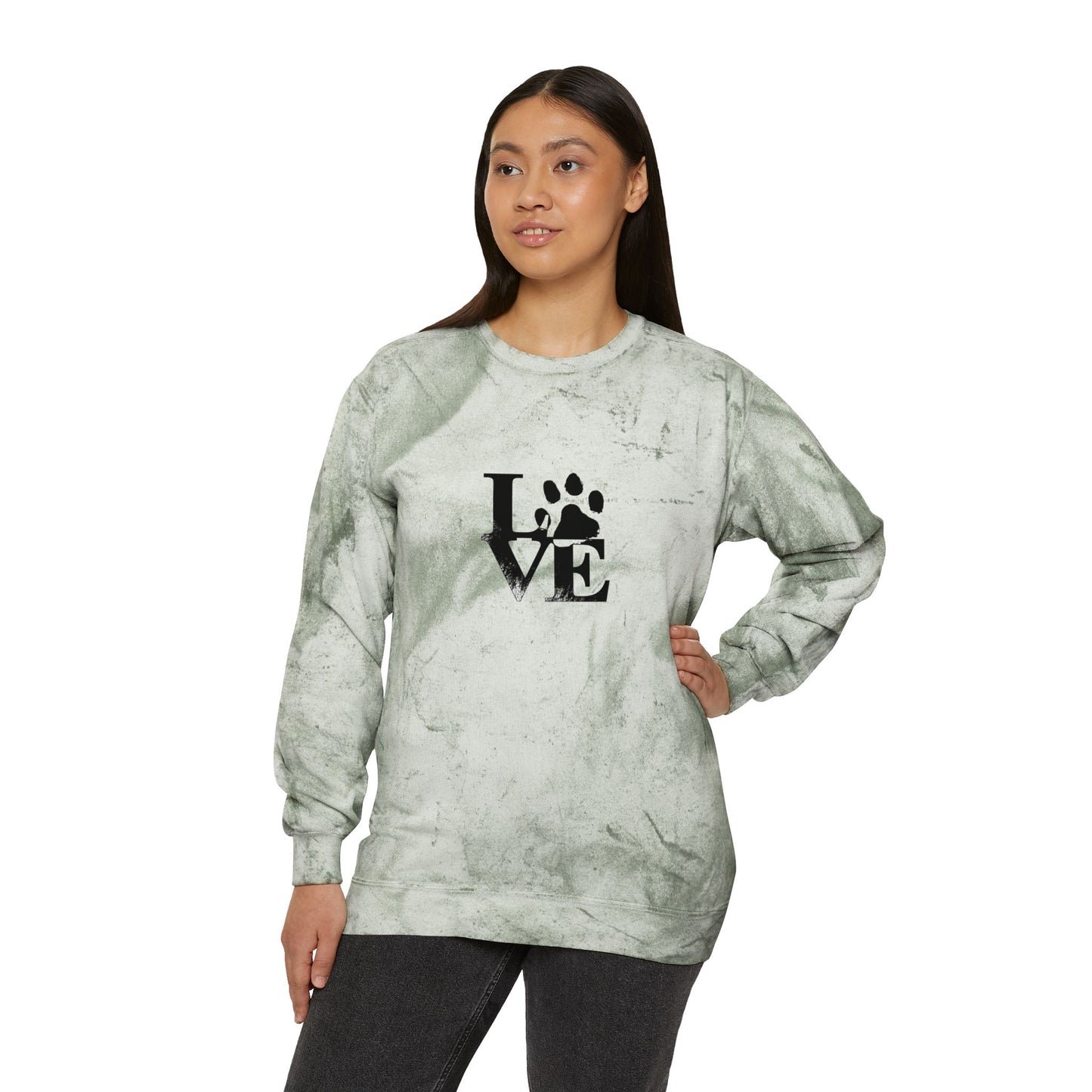 Colorful Love Pet-Inspired Crewneck Sweatshirt