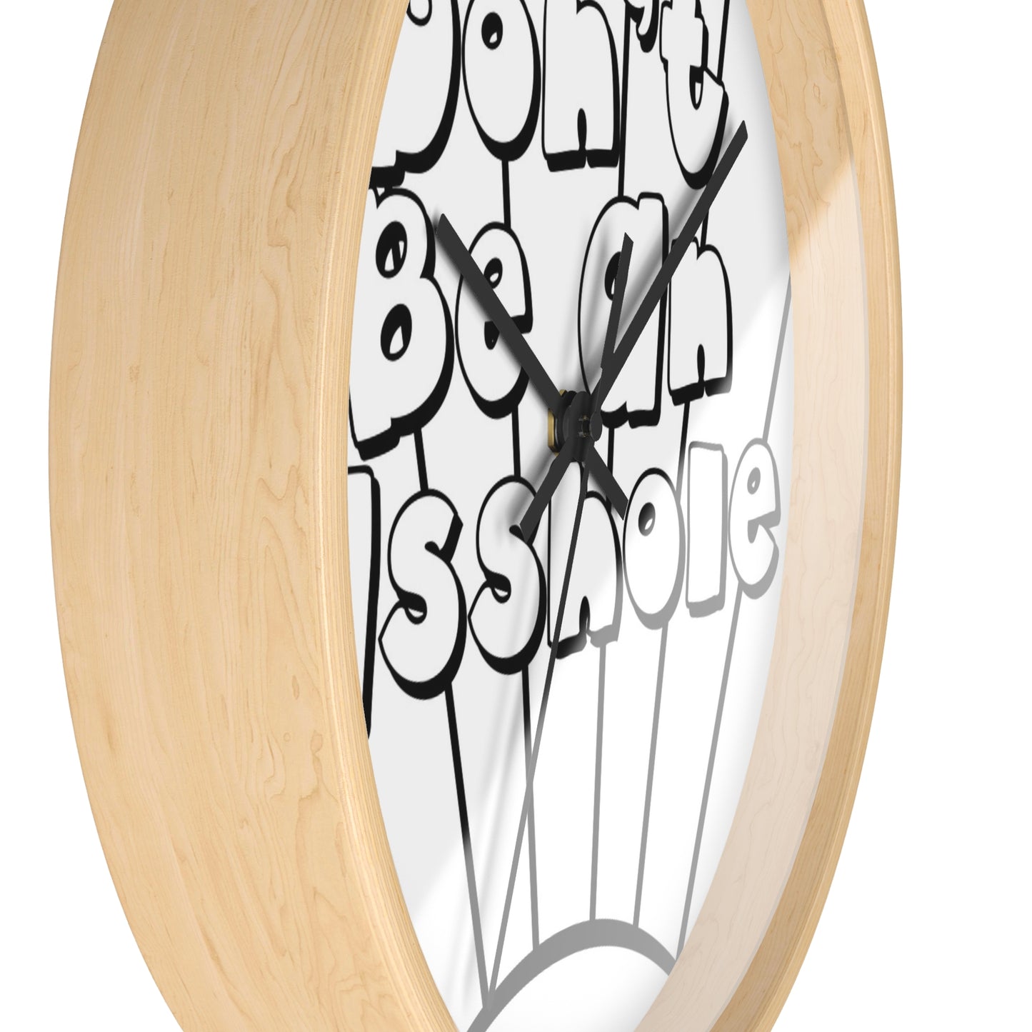 Playful Motivational Wall Clock - Perfect for Gifts, Home Decor, Office, Funny Quotes, Unique Timepieces