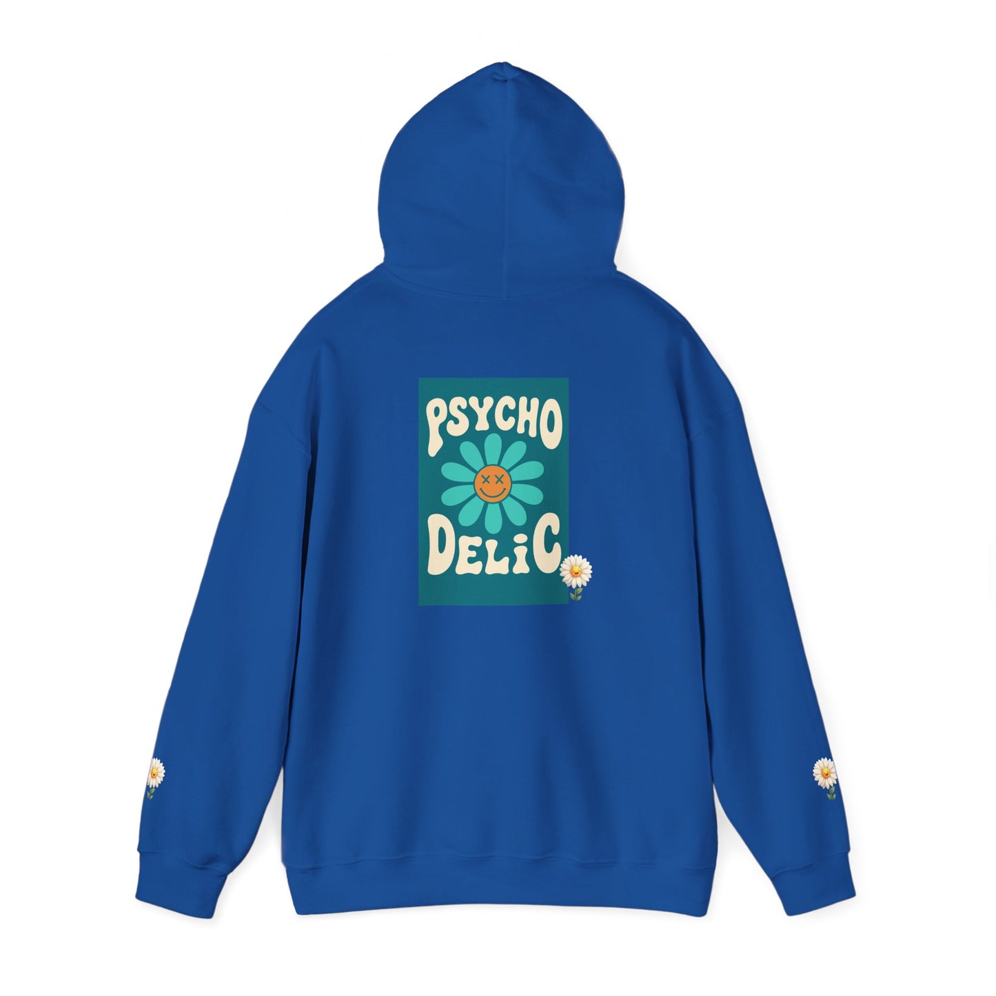 Psychedelic Floral Hoodie, Cozy Sweatshirt for Casual Style, Gift for Flower Lovers, Cute Streetwear, Spring Fashion, Art Tee