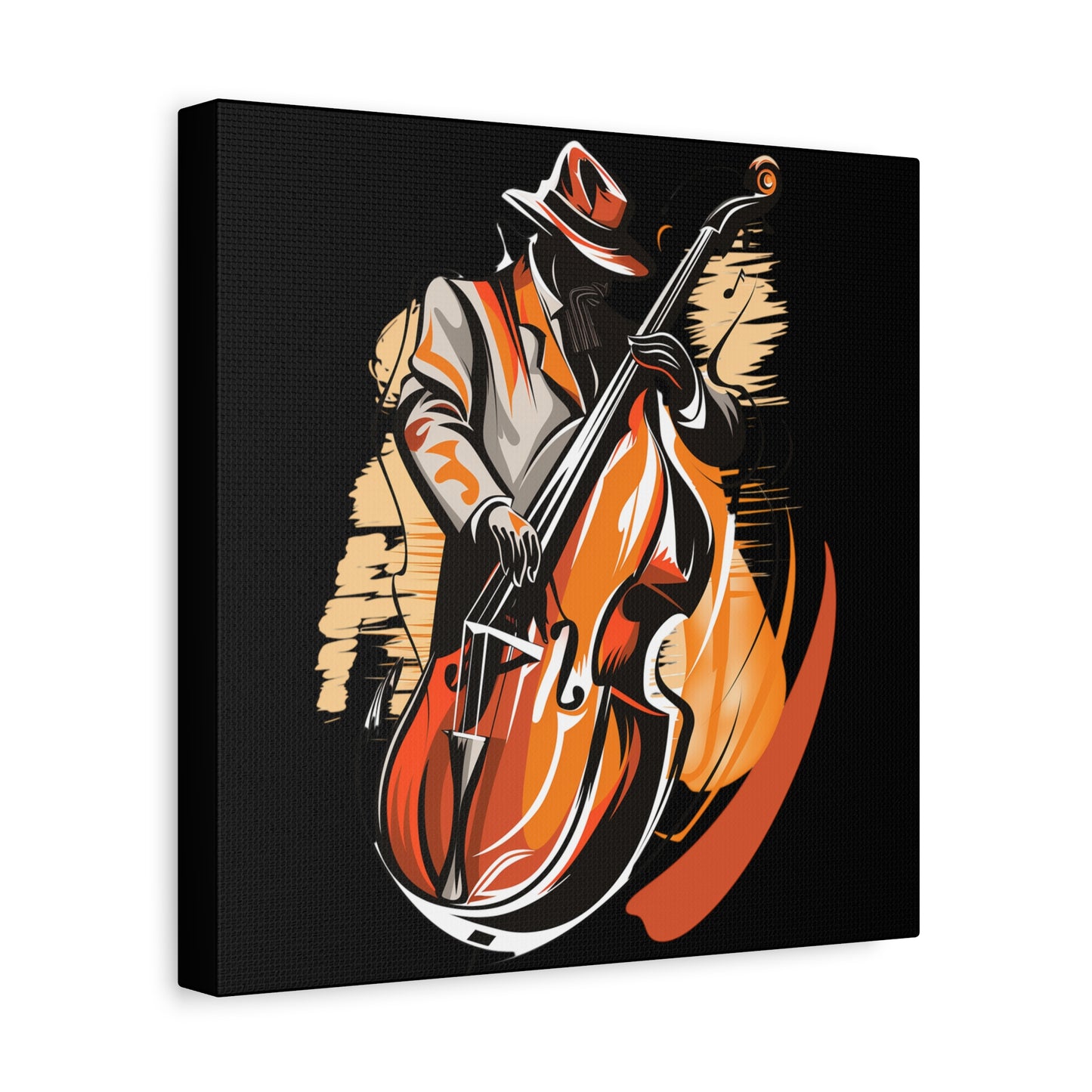 Matte Canvas, Stretched, 1.25" - Bass Player