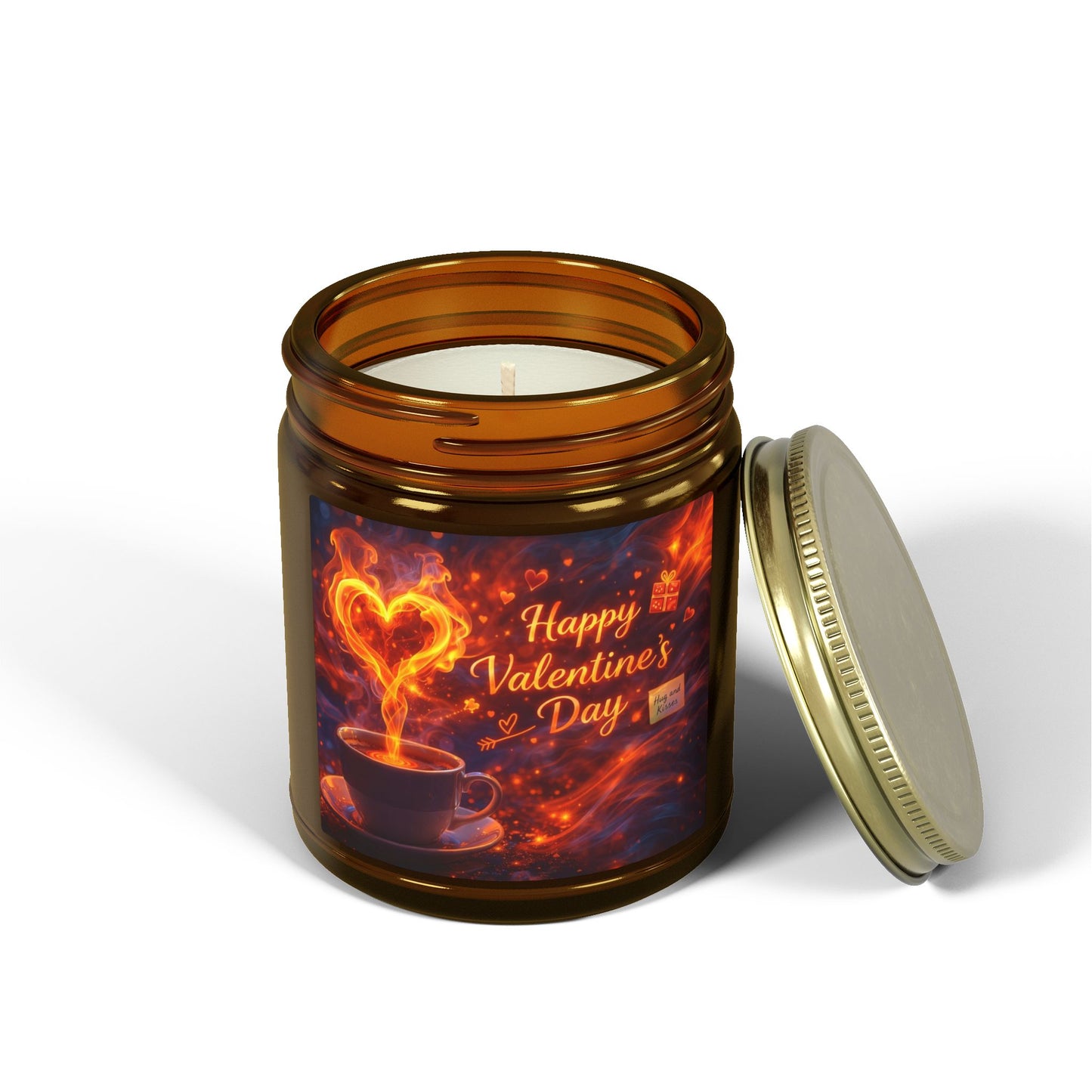 Valentine’s Day Coconut Apricot Scented Candle (4oz/9oz)