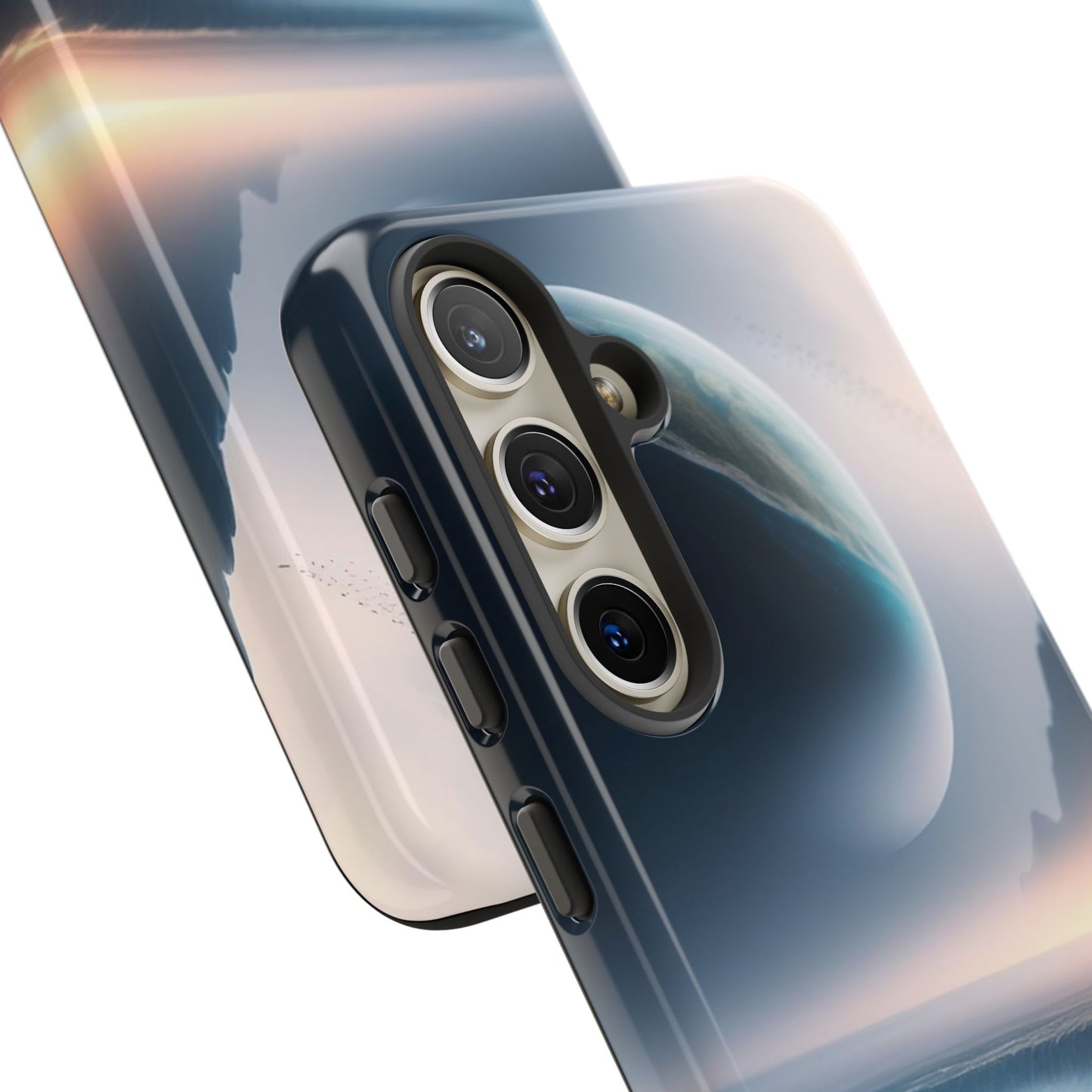 Galaxy Ocean Phone Case — Surreal Planet Beach Tough Case