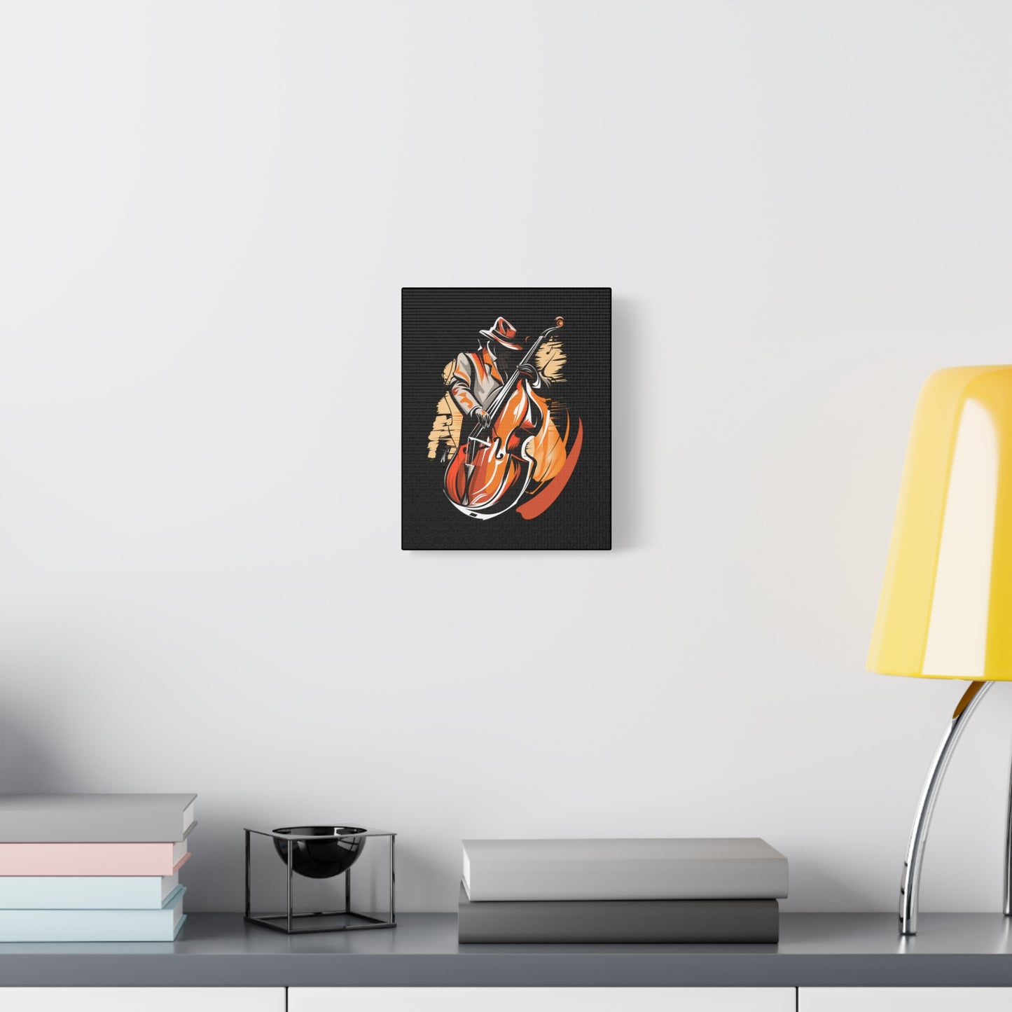 Matte Canvas, Stretched, 1.25" - Bass Player