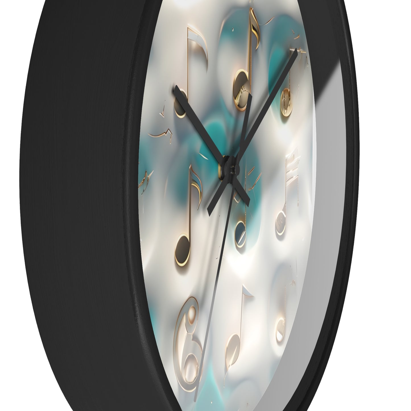 Musical Notes Wall Clock - Home Decor for Music Lovers, Gift for Musicians