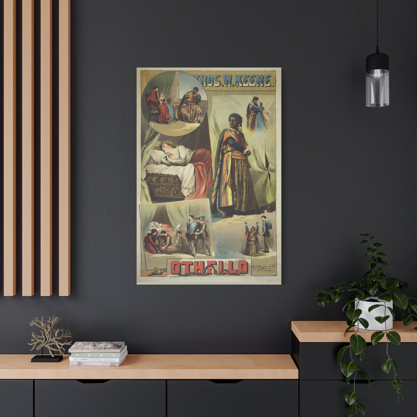Othello Vintage Playbill Matte Canvas Wall Art