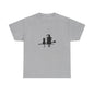 Witch and Cat Tee | Spooky Unisex Shirt for Halloween | Cute Witchwear for Cat Lovers | Fall Wardrobe Essential | Gift for Magical Friends