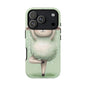 Cute Yoga Sheep Phone Case — Pastel Lamb Ballerina Protective Cover