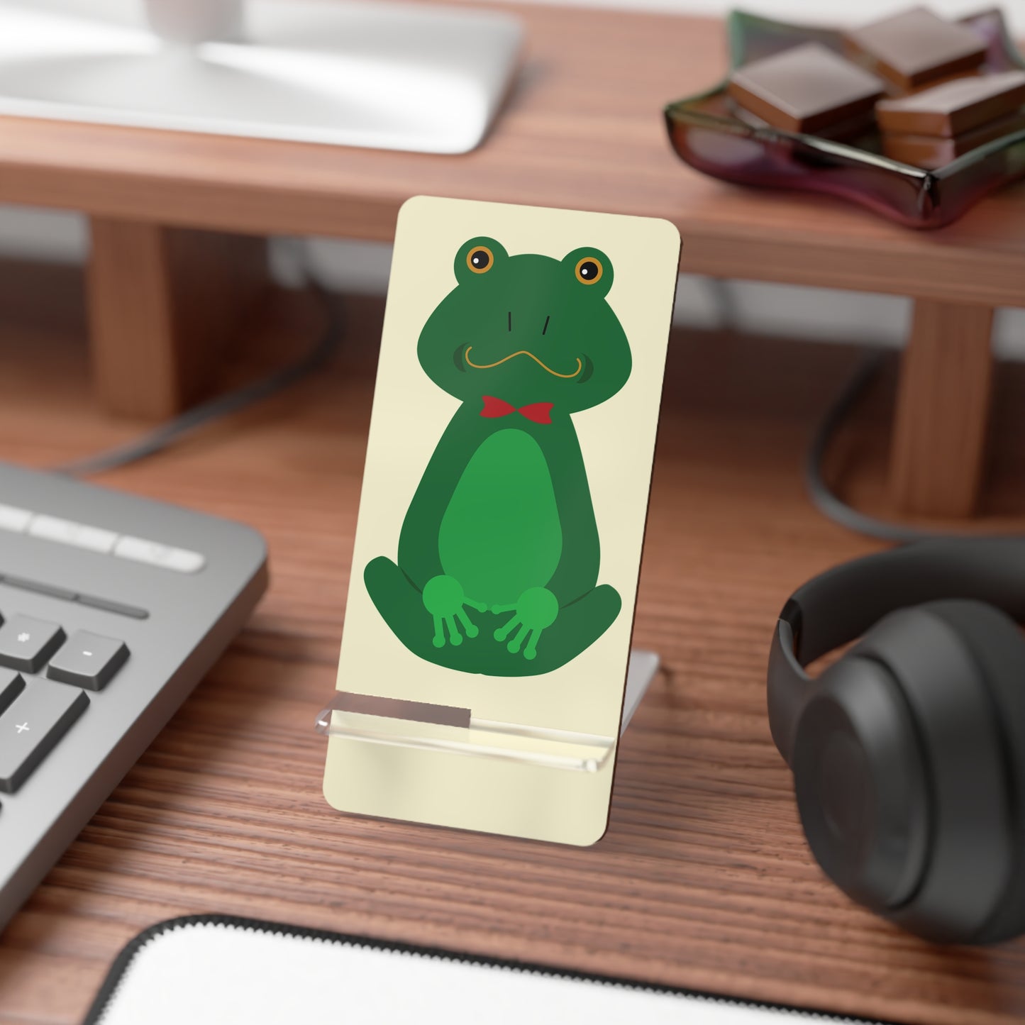 Frog Phone Stand — Cute Foldable Mobile Display Stand for Smartphones