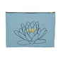 Lotus Pattern Accessory Pouch - Zen Gift for Her, Makeup Bag