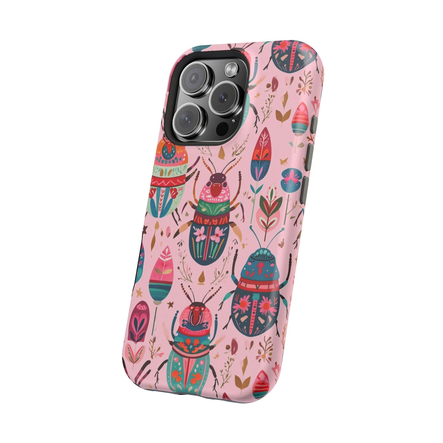 Phone Case — Colorful Boho Beetle Magnetic Impact-Resistant Cover