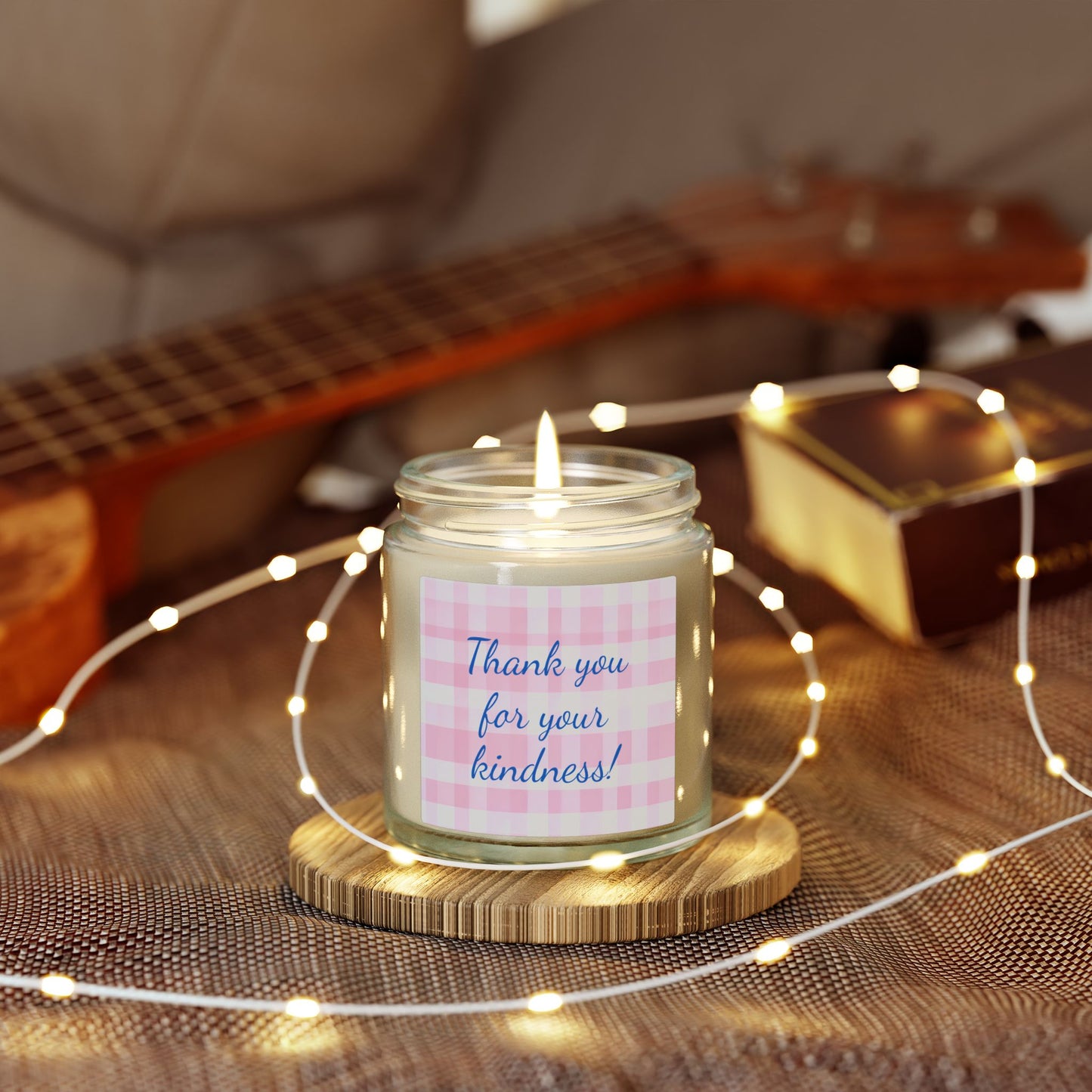 Thank You For Your Kindness Scented Candle (Coconut Apricot Wax)