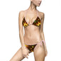 Vibrant Floral Women's Bikini Set, Swimwear, Beach Vacation, Summer Fun, Pool Party, Gift for Her