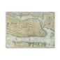 Vintage Map Glass Cutting Board — Antique New York City Map Kitchen Board