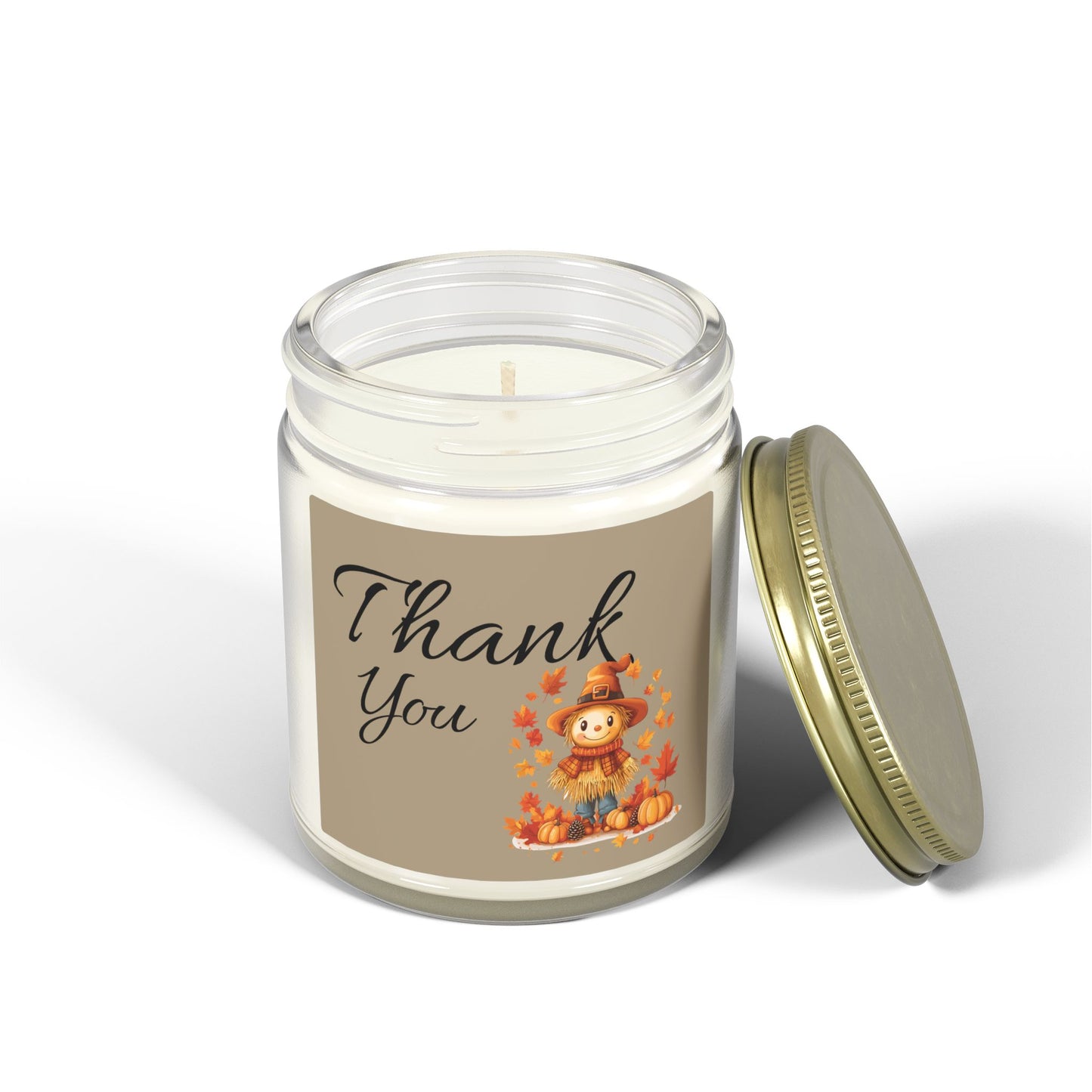 Thank You Fall Scented Candle — Coconut Apricot Wax (4oz & 9oz)