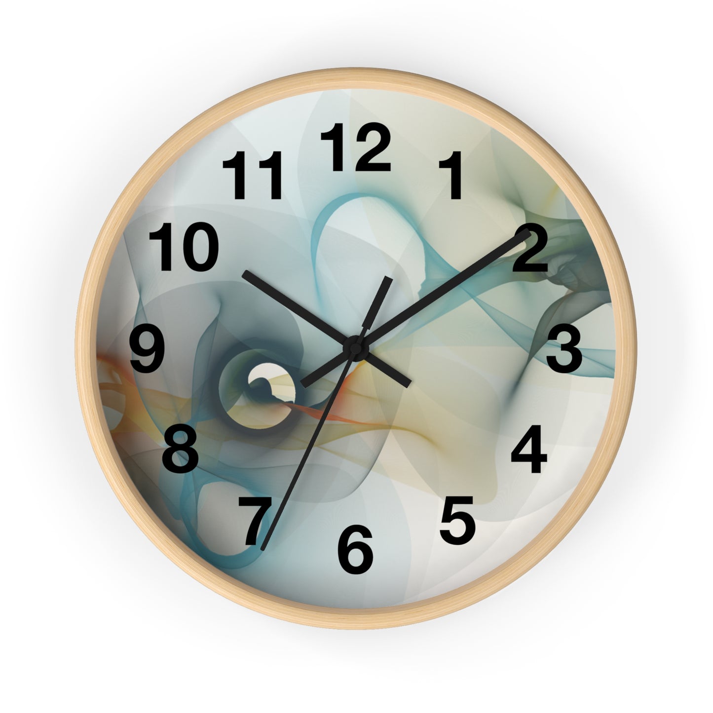 Abstract Smoke Wall Clock | Modern Home Decor