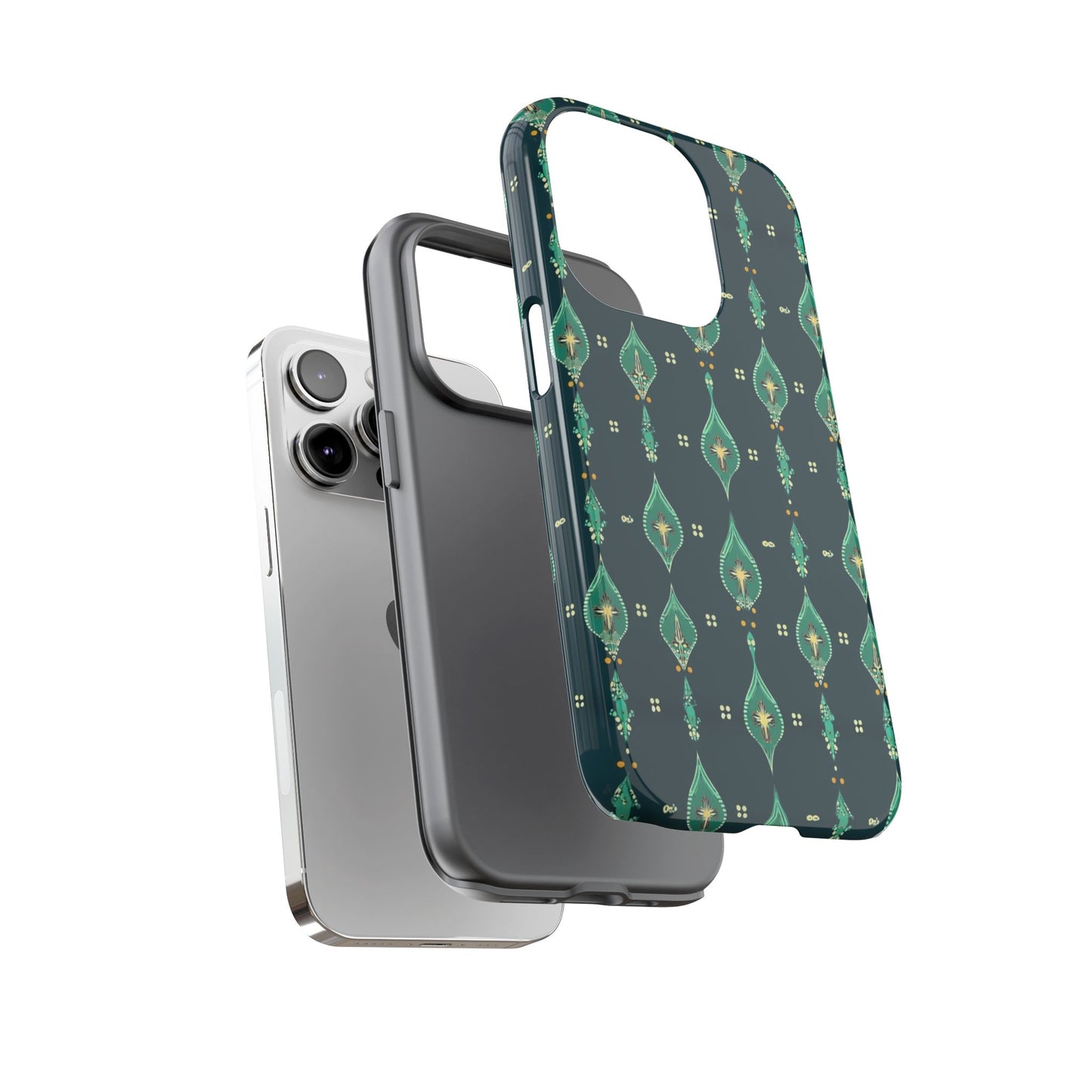 Emerald Boho Teardrop Phone Case