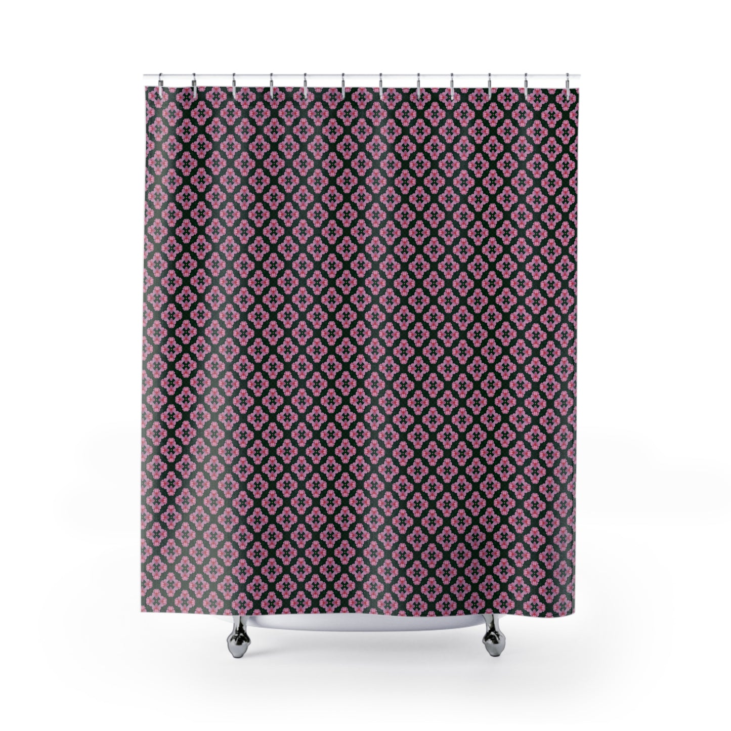 Elegant Floral Shower Curtain, Home Décor, Bathroom Style, Gift for Him & Her, Trendy Bath Accessory, Unique Patterned Curtains
