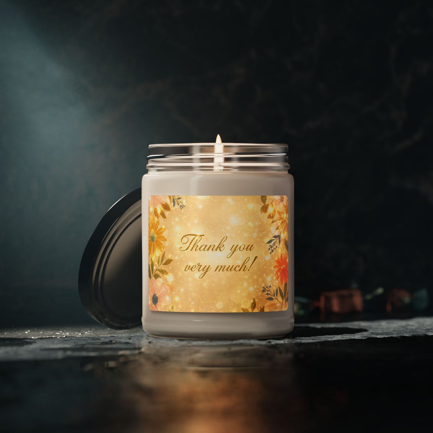 Thank You Very Much Scented Soy Candle — 9oz Gratitude Gift Jar