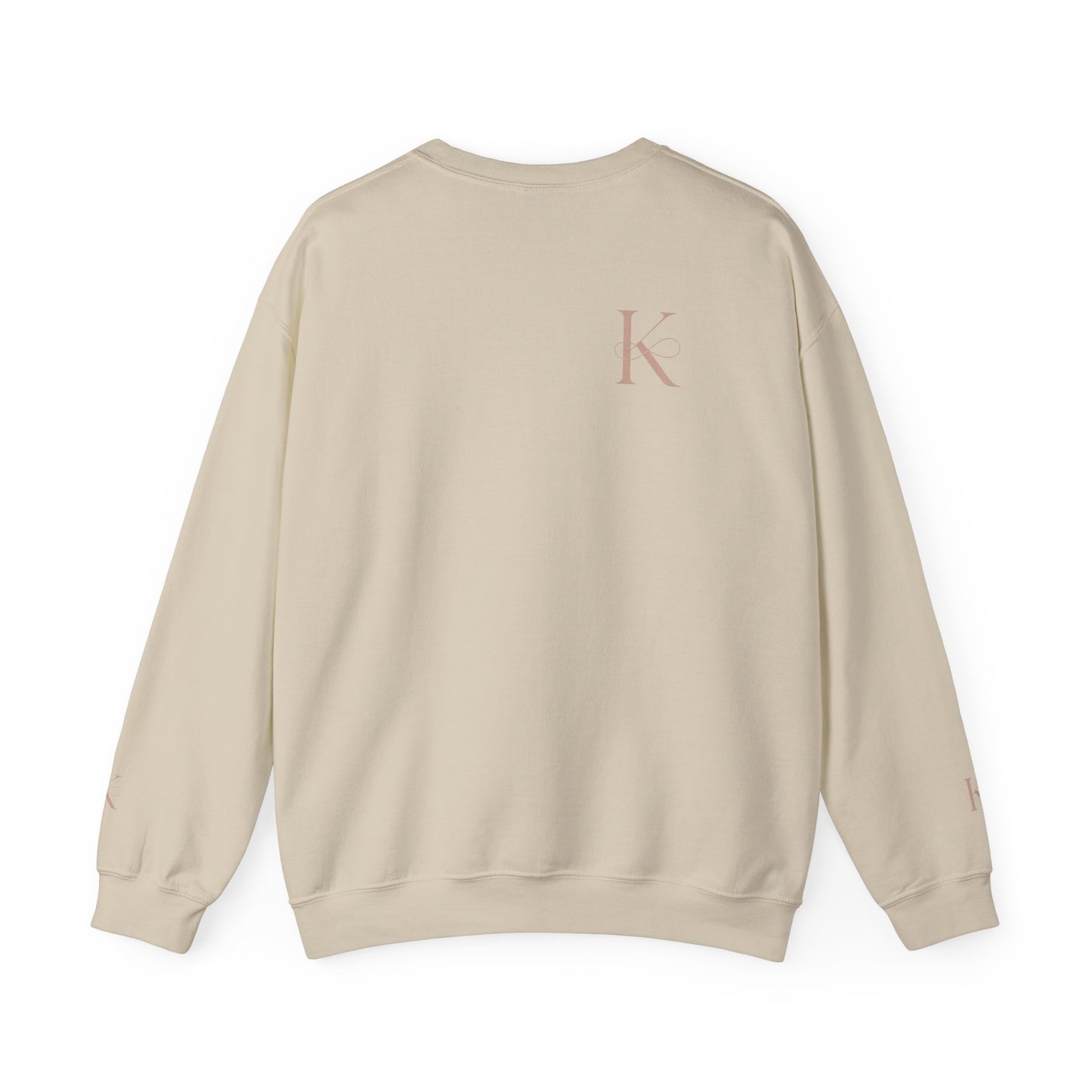Minimalist Unisex Crewneck Sweatshirt with Initial Charm, Comfortable Lounge Wear, Gift for Him or Her, Casual Style, Everyday Essential
