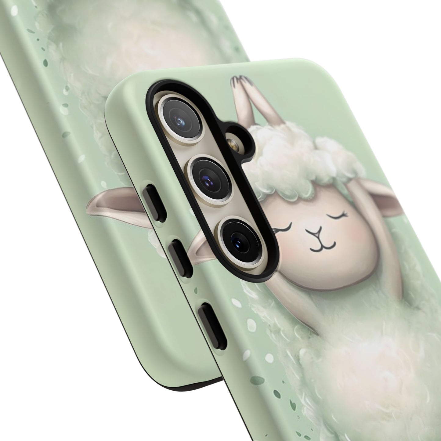Cute Yoga Sheep Phone Case — Pastel Lamb Ballerina Protective Cover