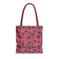 Colorful Retro Tote Bag, Stylish Beach Bag, Shopping Tote