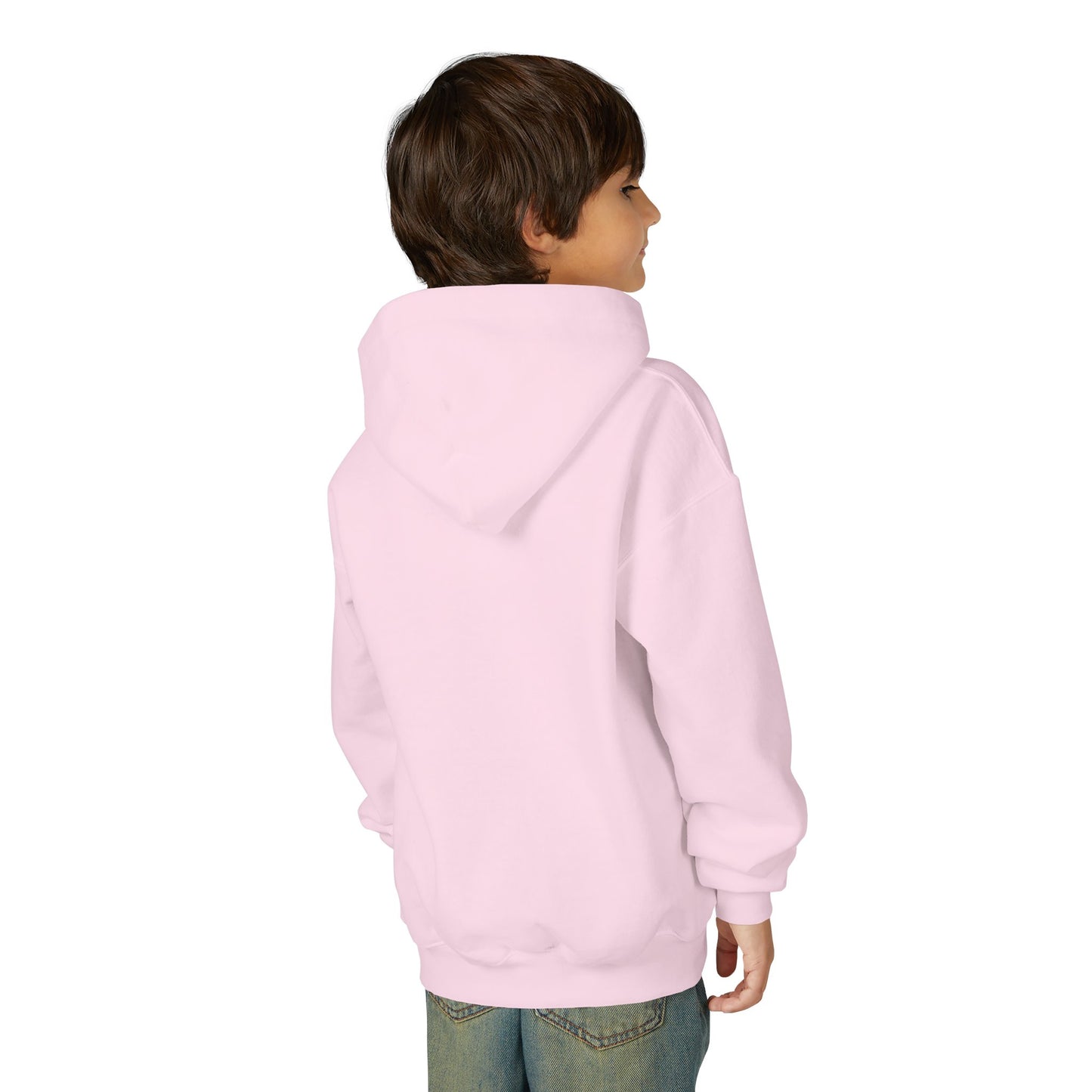 Kids' Cozy Rainbow Kitten Hoodie — Cute Sleeping Cat Youth Sweatshirt