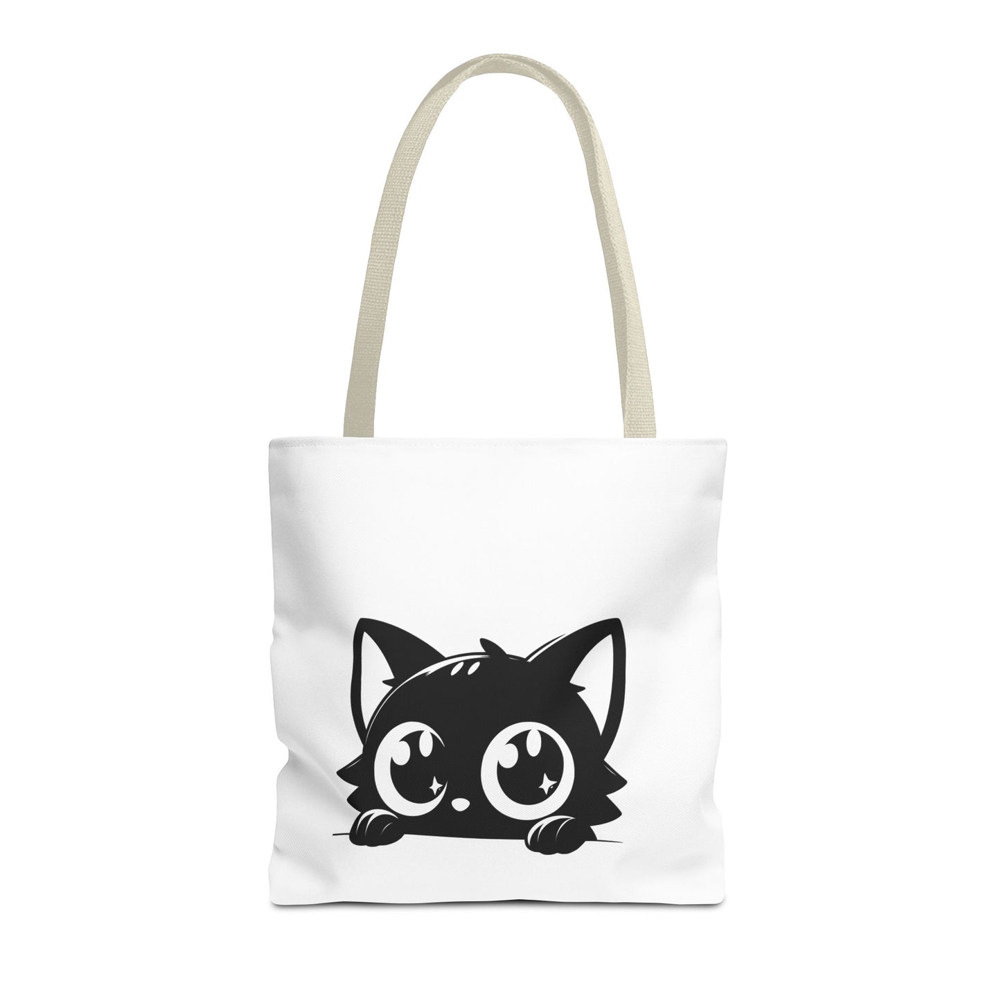Adorable Cat Face Tote Bag | Cute Kitten Shopping Bag