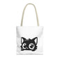 Adorable Cat Face Tote Bag | Cute Kitten Shopping Bag