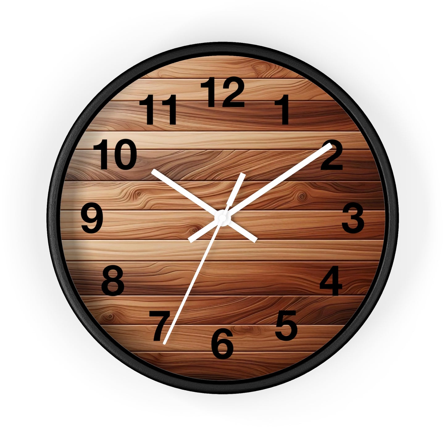 Rustic Wood Wall Clock - Natural Timber Home Decor