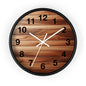 Rustic Wood Wall Clock - Natural Timber Home Decor