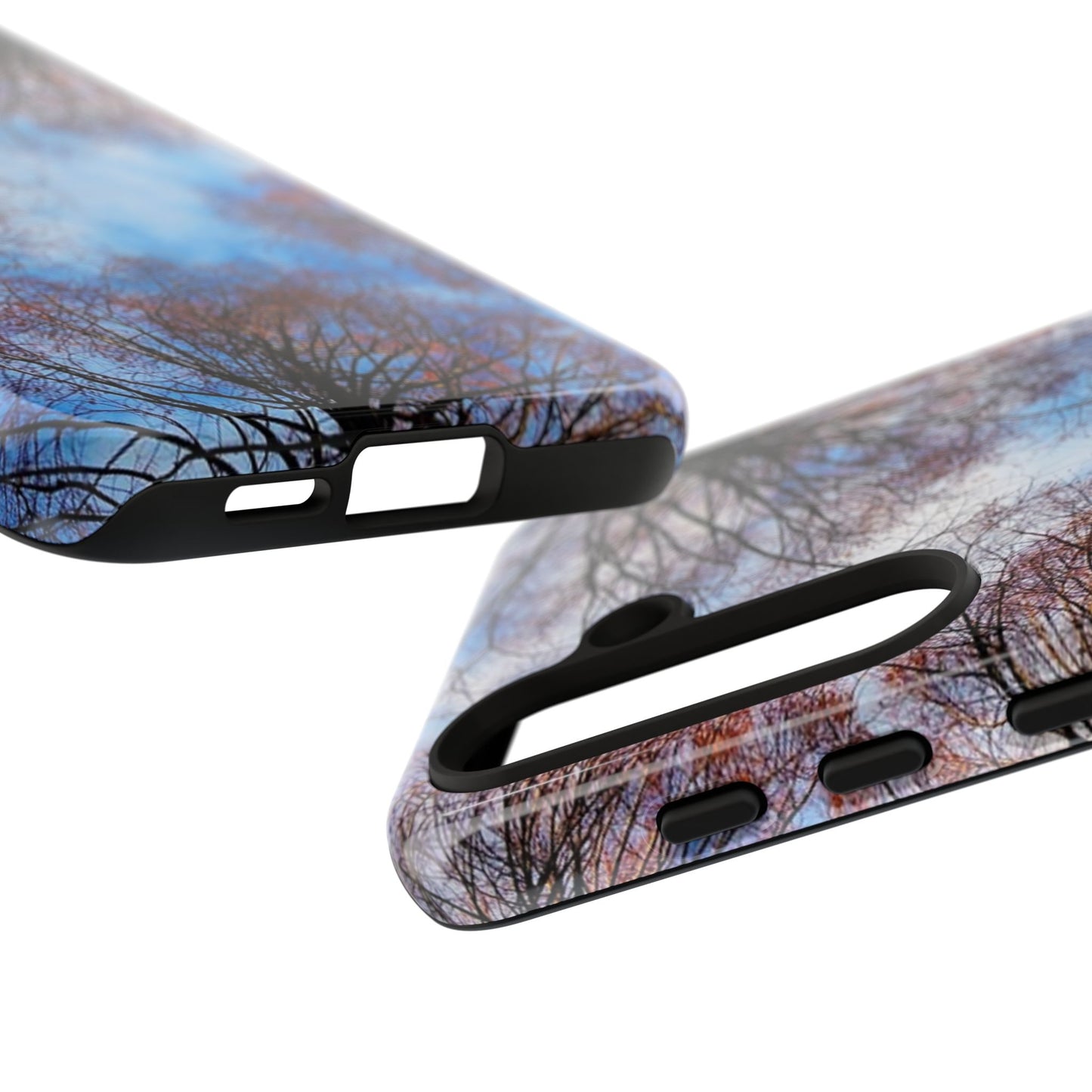 Skyward Trees Phone Case — Nature Forest Canopy Protective Tough Case