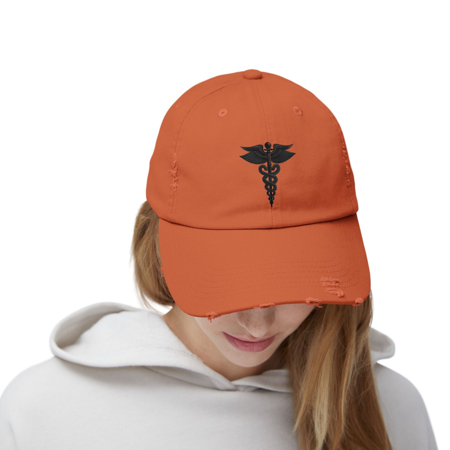 Unisex Distressed Cap with Caduceus Design, Perfect Gift for Healthcare Workers, Casual Style for Every Occasion, Fashionable Medical [...]