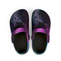 Kids Galaxy Foam Clogs — Purple Nebula EVA Slip-On Sandals