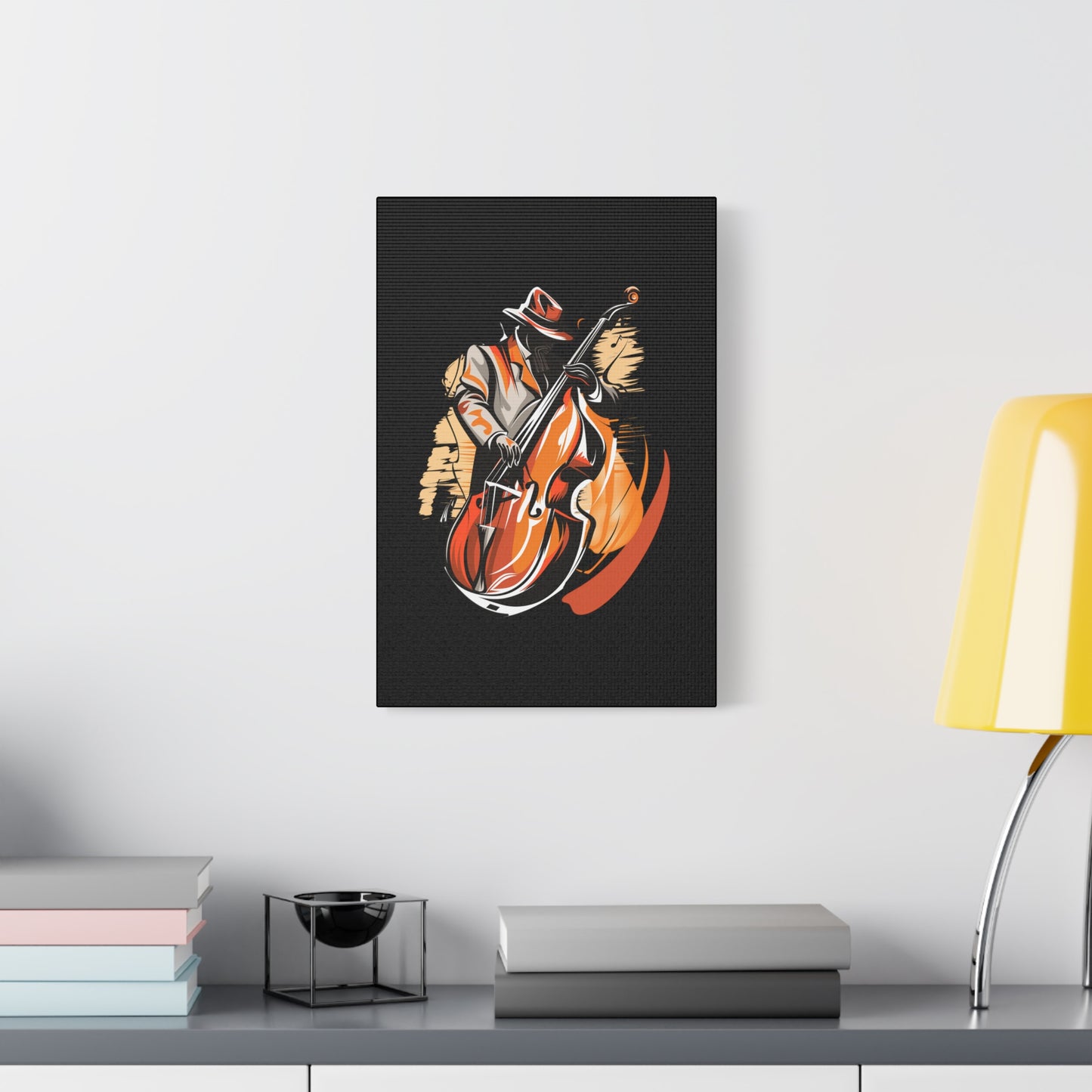 Matte Canvas, Stretched, 1.25" - Bass Player