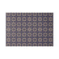 Patterned Glass Cutting Board – Vintage Blue Geometric Tile Design
