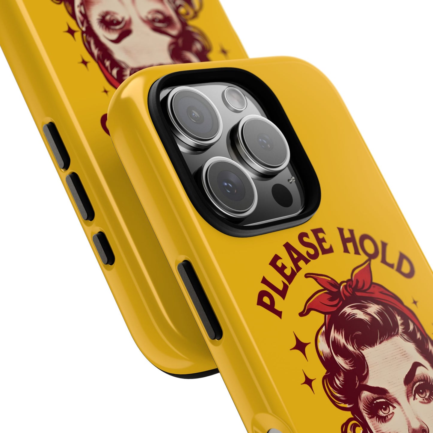 Phone Case - "Please Hold, Sarcasm Loading" Retro Pin-Up Tough Case