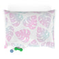 Tropical Pet Bed for Cozy Naps, Soft Leaf Patterned Dog Bed, Cat Bed, Pet Sleeping Pillow, Floral Pet Accessories