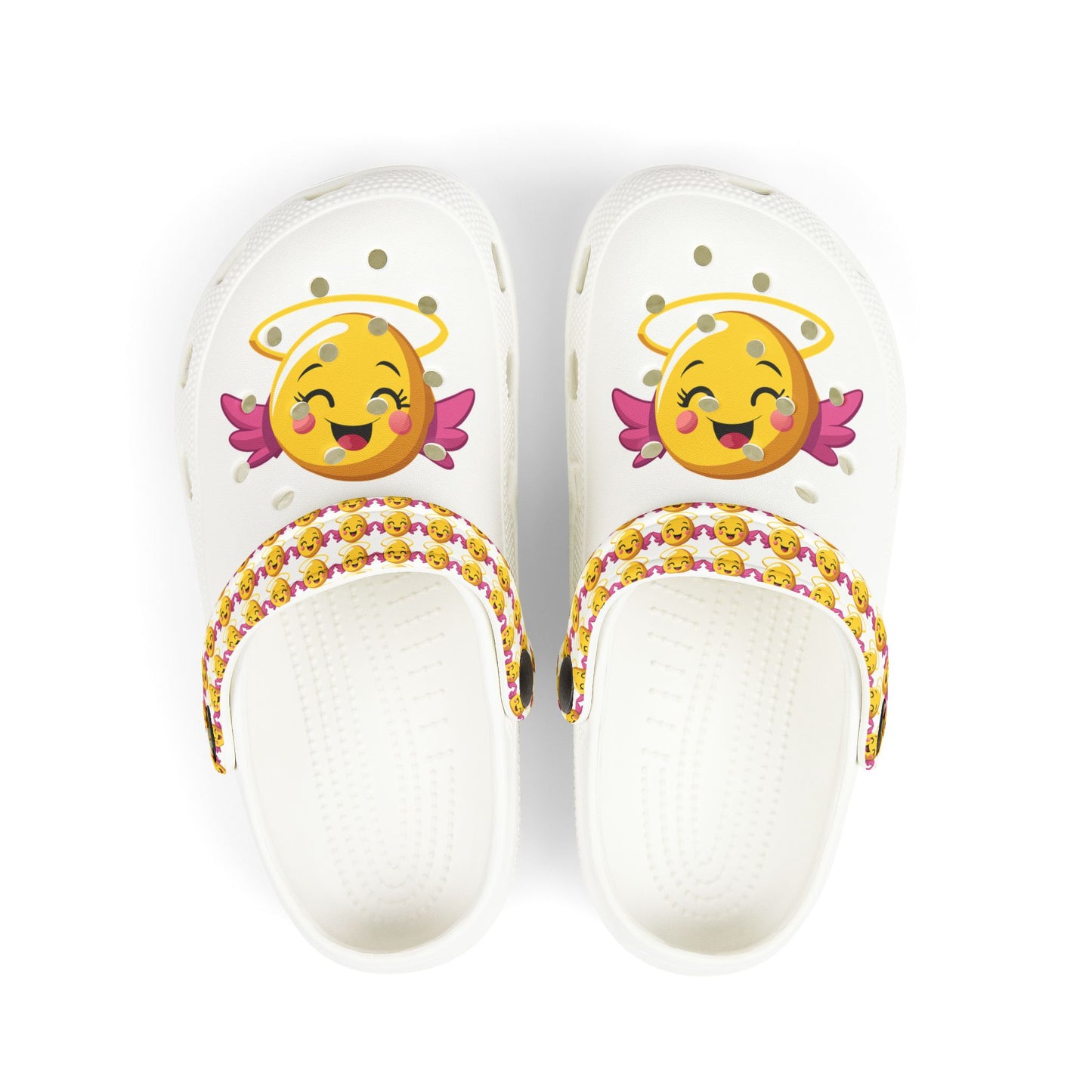 Smiley Kid's EVA Foam Clogs, Fun Summer Footwear for Kids, Cute Play Shoes, Perfect for Outdoor Adventures, Happy Face Design