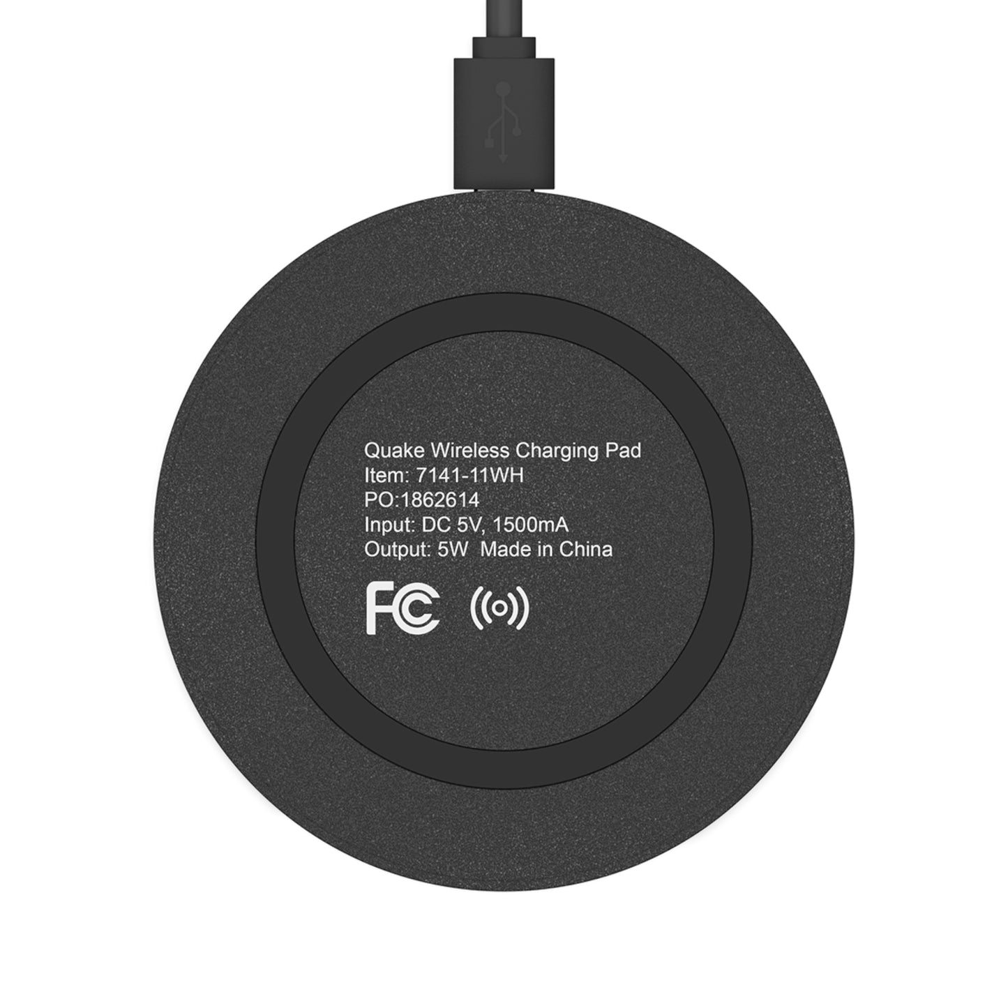 Wireless Charging Pad — Blue Cosmic Mandala Design