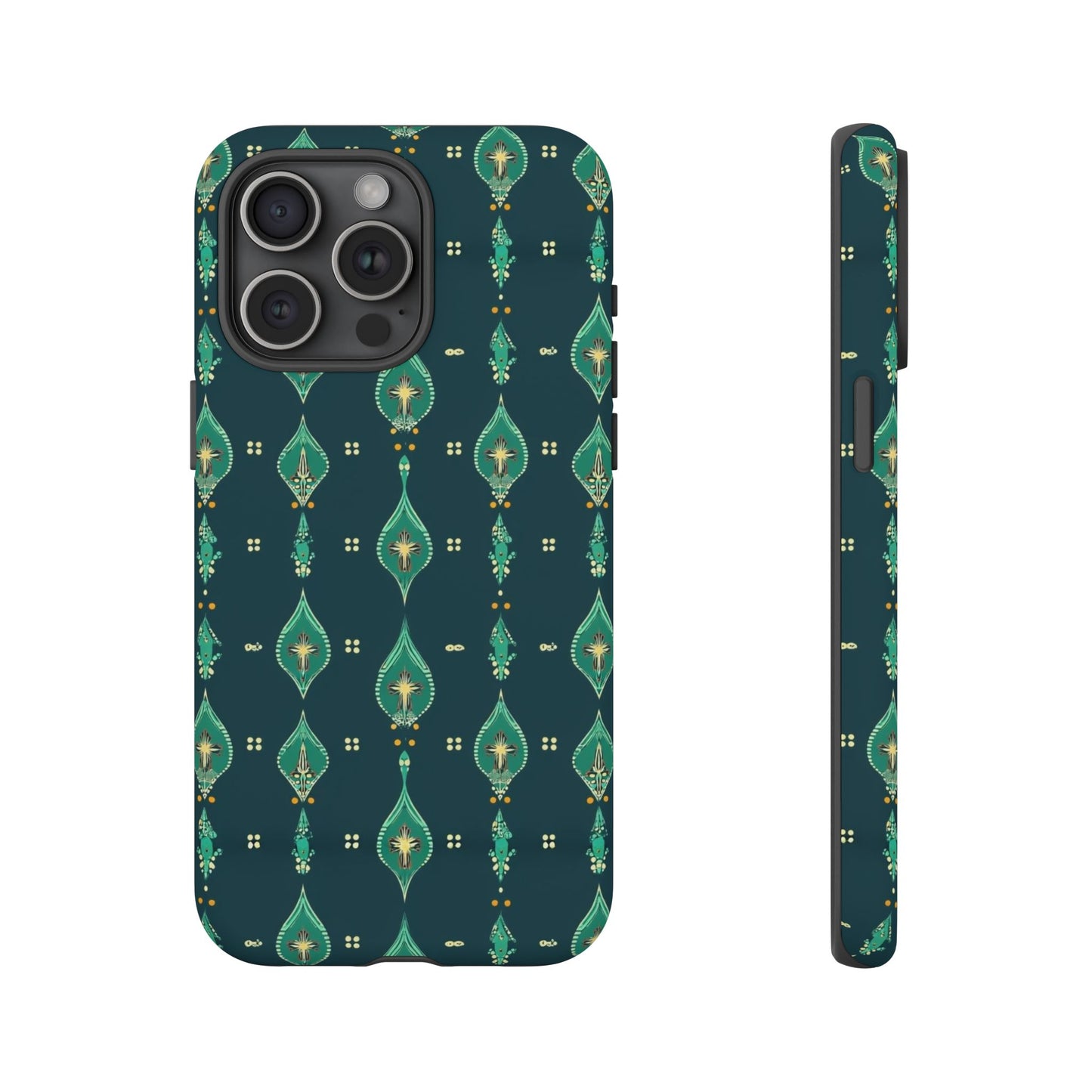 Emerald Boho Teardrop Phone Case