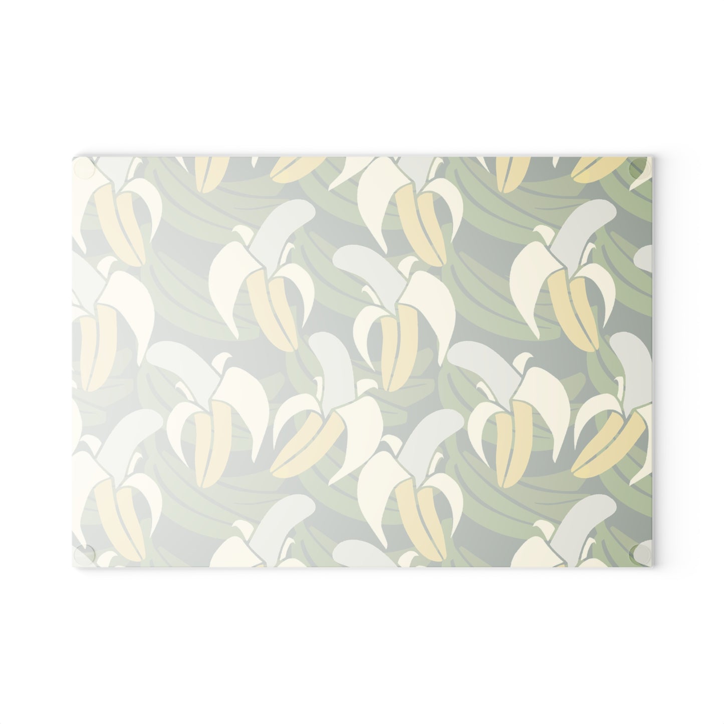 Banana Leaf Glass Cutting Board - Kitchen Decor