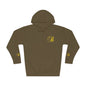 Coral Gold Floral Initial Hoodie — Monogram 'B' Casual Pullover