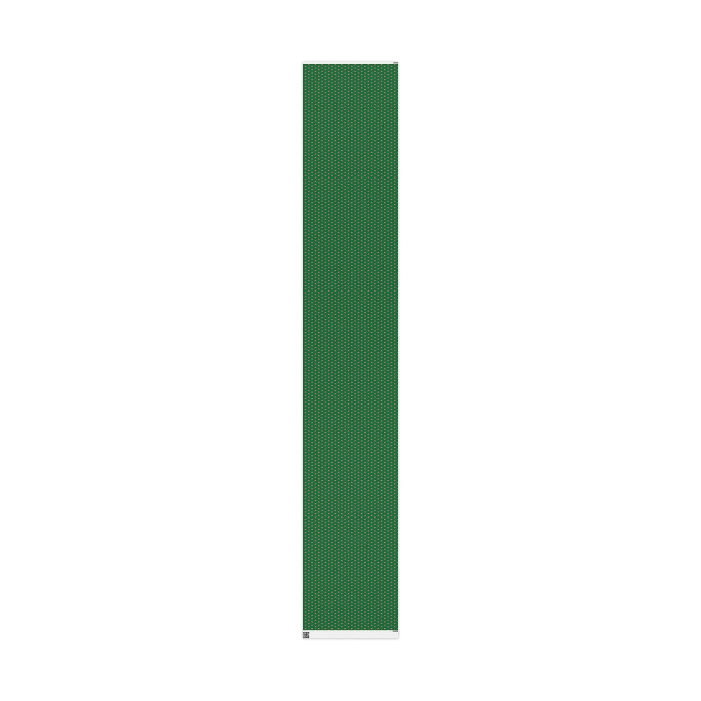 Christmas Green Wrapping Paper Roll with Festive Santa Face Pattern