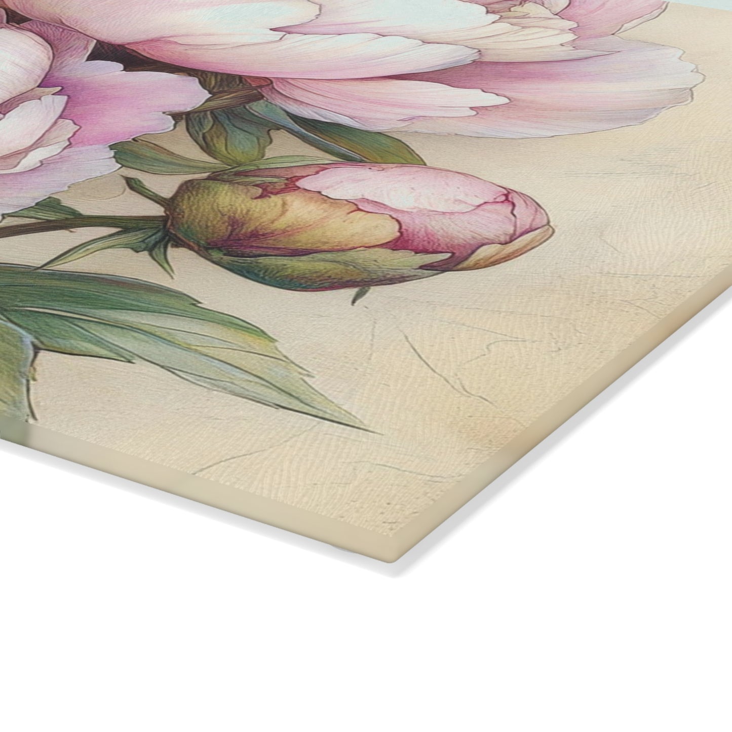 Floral Glass Cutting Board