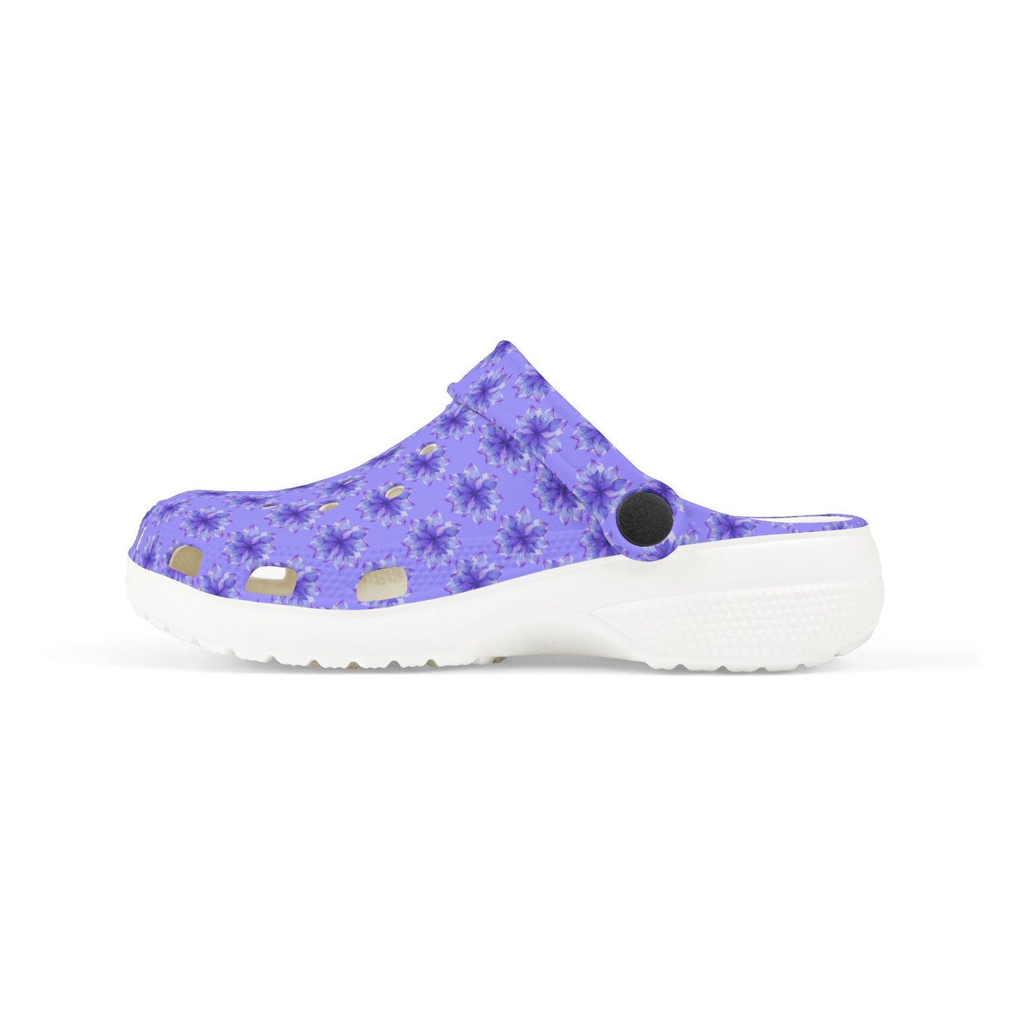 Kids Purple Tie-Dye EVA Foam Clogs — Lightweight Waterproof Garden & Play Shoes