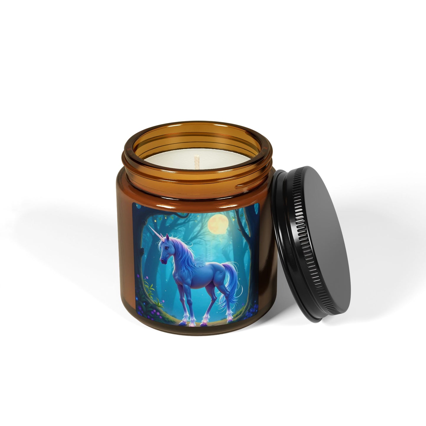 Unicorn Soy Candle — Amber Jar Scented Candle (Multiple Sizes)