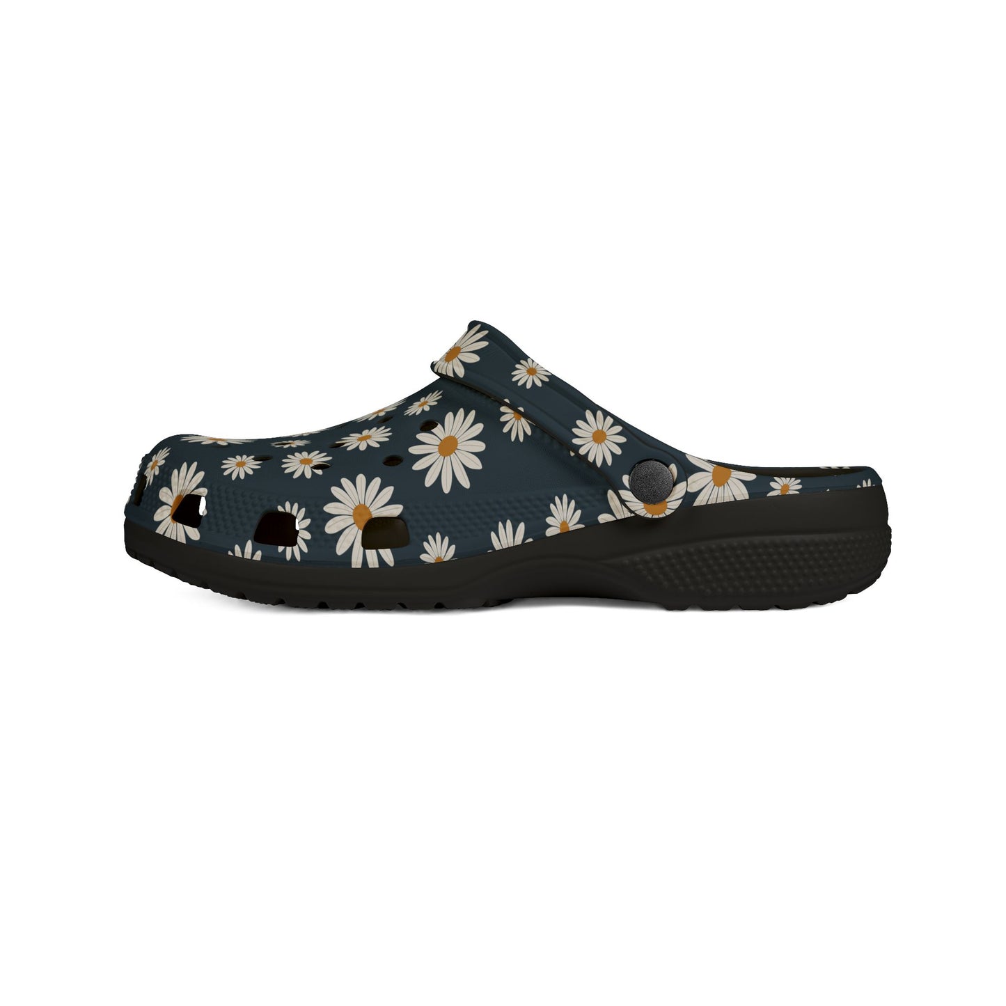 Daisy Print Foam Clogs/ Croc — Comfortable Floral Garden Shoes