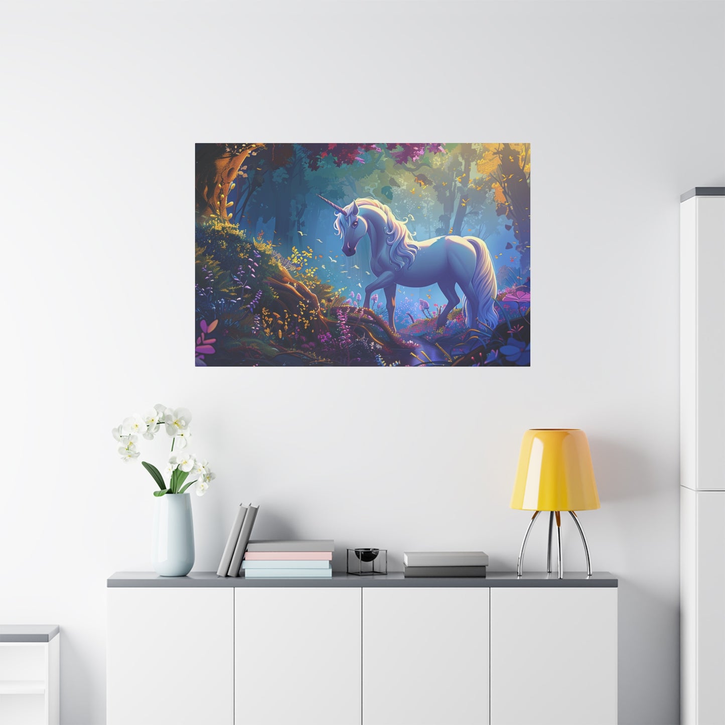 Matte Canvas, Stretched, 1.25" - Unicorn